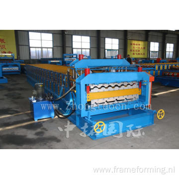 Double Deck Colored Steel Roll Forming Machine